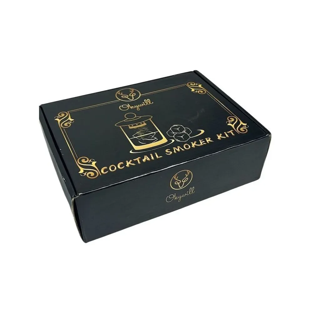 Okywill Cocktail Smoker Kit with 4 Wood Chip Flavors & Instructions‎